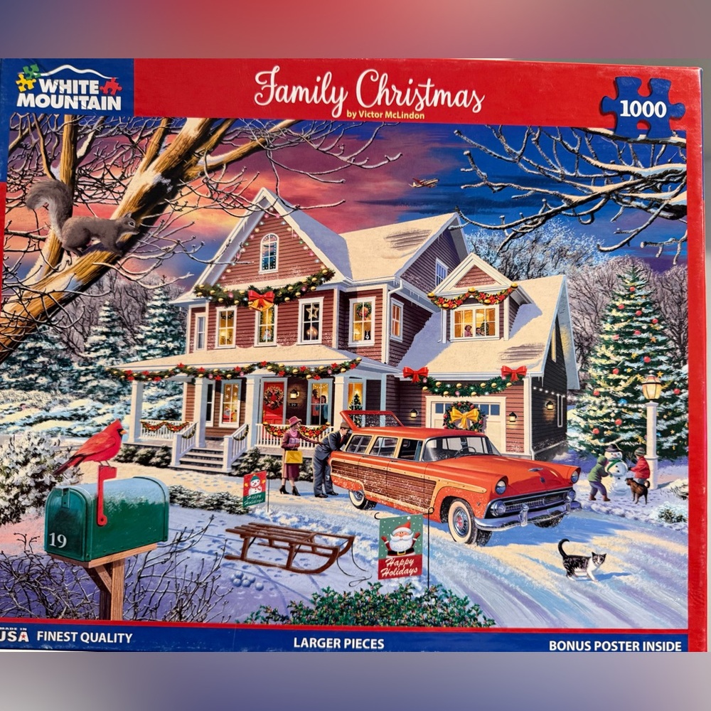 White Mountain Festive Holiday Puzzle
